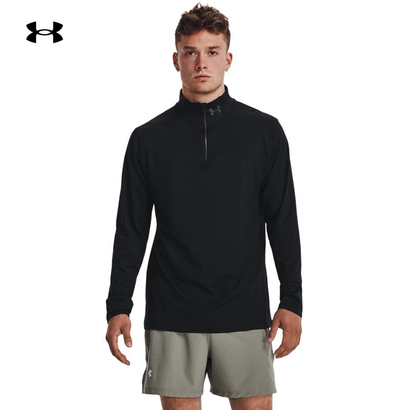 安德玛UA跑步运动长袖T恤