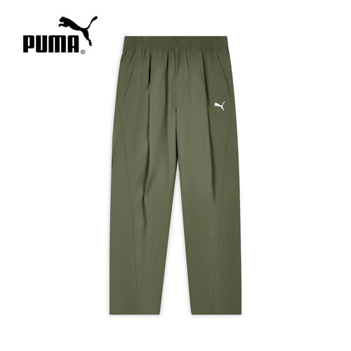PUMA彪马夏季新款男裤直筒宽松户外运动裤梭织休闲长裤638451-81