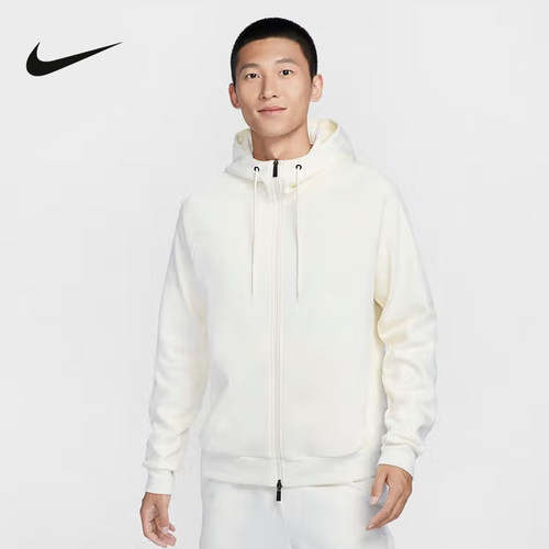 Nike耐克DRI-FIT男速干全长拉链开襟连帽衫防晒衣外套FZ0968-110