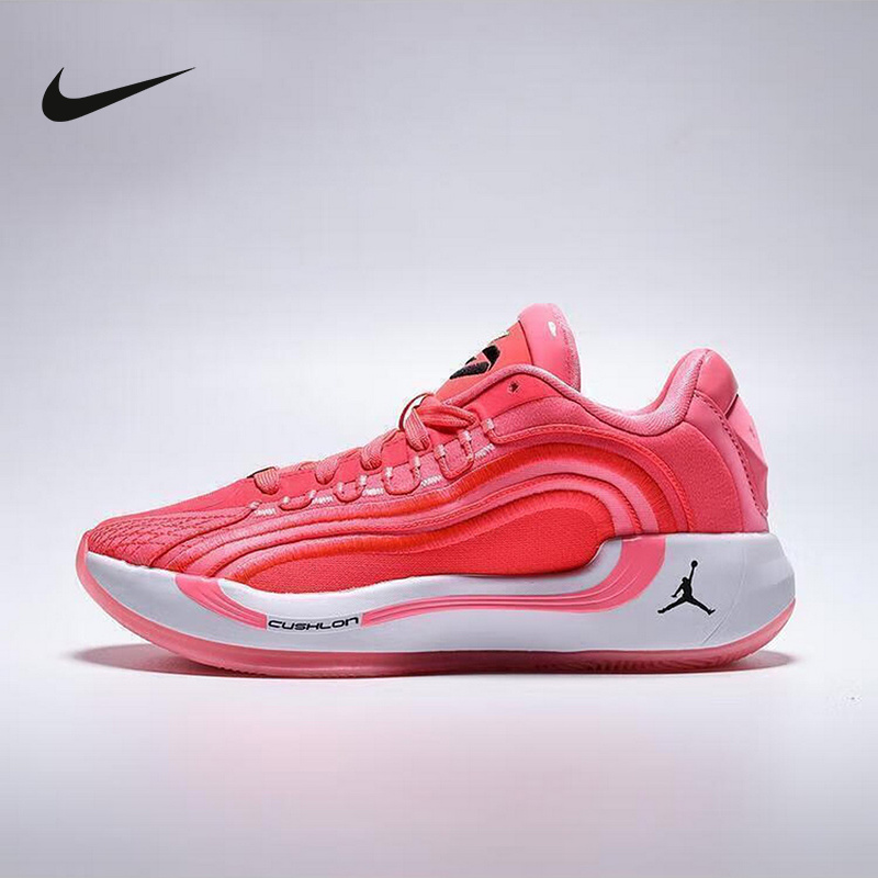 Jordan耐克女鞋红色LUKA 4东契奇大童运动鞋缓震篮球鞋HJ5225-600