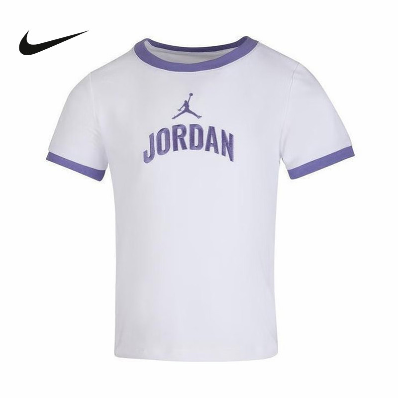 NIKE耐克夏季新款运动休闲时尚T恤透气针织衫女子短袖 IO2495-100