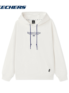 Skechers斯凯奇2025秋男连帽卫衣舒适宽松套头衫 L325M007/0074