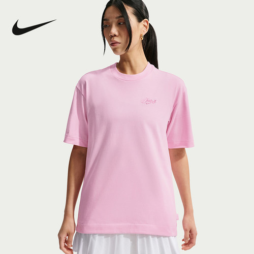 NIKE耐克T恤26夏季女子百搭时尚运动休闲圆领印花短袖 IO3526-663