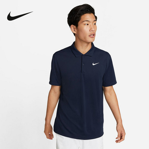 Nike耐克男子短袖T恤夏季新款速干透气翻领网球POLO衫DH0858-451