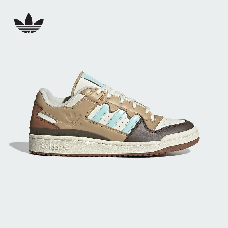 阿迪达斯2025春男女鞋FORUM low经典篮球风板鞋运动休闲鞋JR8033