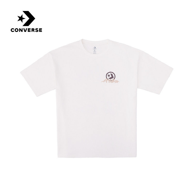 Converse匡威26春新品男女情侣款圆领短袖休闲运动T恤 UCJ419-W2Y,运动服/休闲服装,运动T恤,淘宝优惠券,粉丝福利购,淘宝优惠卷