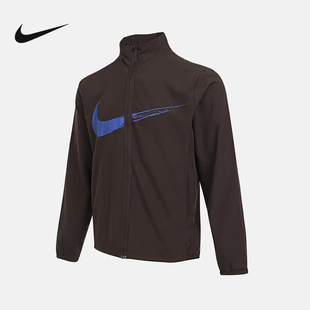 NIKE耐克外套男25秋新款大勾跑步上衣梭织立领运动夹克HV0395-237