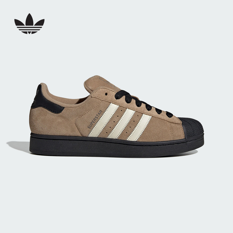 adidas阿迪达斯三叶草经典贝壳头2025秋男女SUPERSTAR板鞋JQ3221