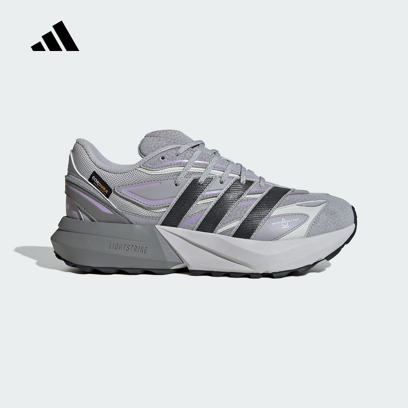 adidas阿迪达斯LIGHTBLAZE「流光跑鞋」2025冬女运动休闲鞋JQ6005