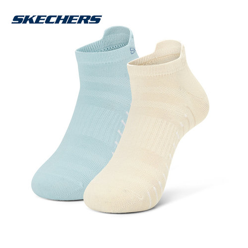 Skechers斯凯奇26夏女浅口袜舒适透气休闲袜2双装 P226W160/06JS