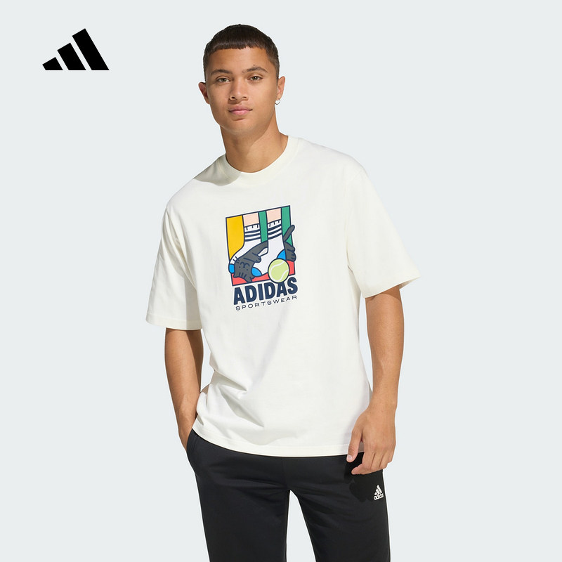 阿迪达斯 （adidas）|（新款）2026夏男短袖T恤 KE4341 - 实物图