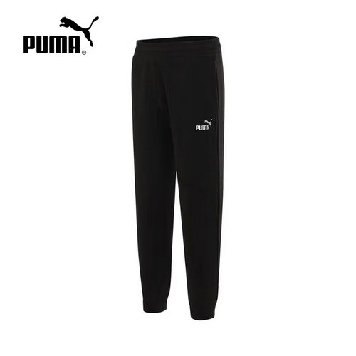 PUMA彪马2025春新款男子简约百搭休闲运动束脚针织长裤 687533-01
