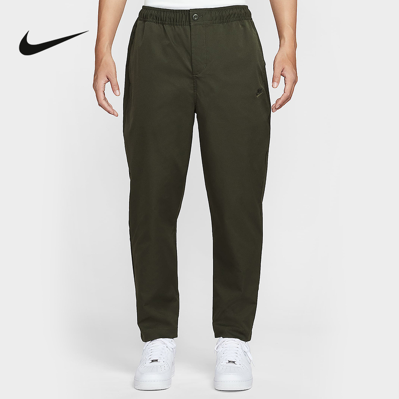 Nike耐克男裤子25冬新款刺绣休闲梭织工装小脚运动长裤HJ1998-355