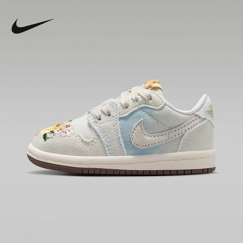 Jordan耐克2026新品AJ1刺绣LOW OG复刻婴童休闲运动鞋 IQ1110-011