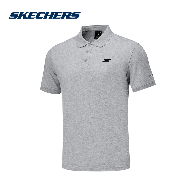 Skechers斯凯奇25夏男子运动短袖舒适休闲POLO衫 P325M041/0448