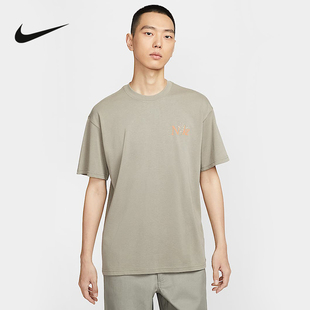 Nike耐克短袖男夏季新款运动休闲宽松透气圆领印花T恤HJ0615-320