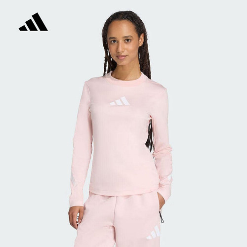 adidas阿迪达斯W Z.N.E. LS TEE上衣2025秋女休闲长袖T恤 KE4907