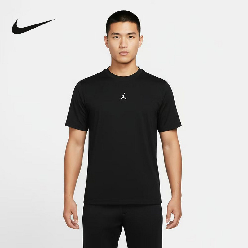 Nike耐克夏季新款男子短袖Jordan刺绣运动休闲圆领T恤 IF0883-010