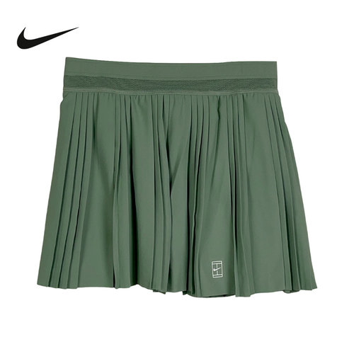 Nike耐克女裙2026夏新款透气百褶网球半身裙防走光短裙FZ6513-006