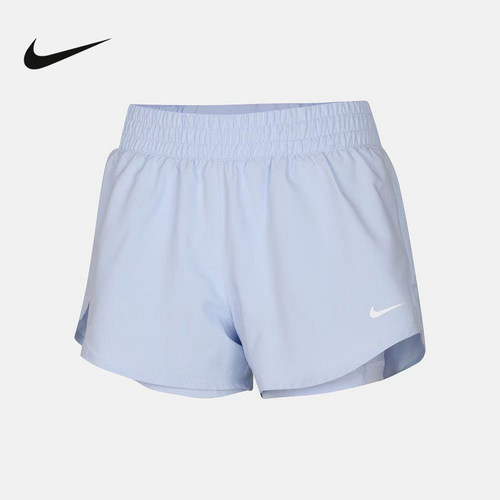 NIKE耐克DRI-FIT女子速干透气中腰二合一跑步短裤夏季 DX6013-407