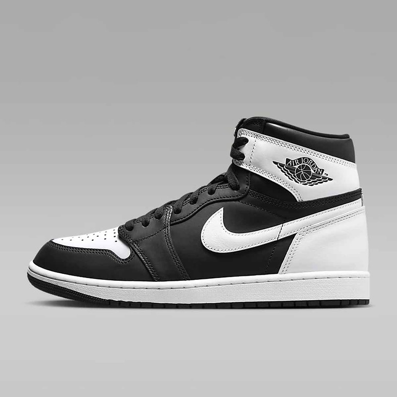 耐克男鞋Air Jordan 1 AJ1黑白熊猫复古高帮休闲篮球鞋DZ5485-010