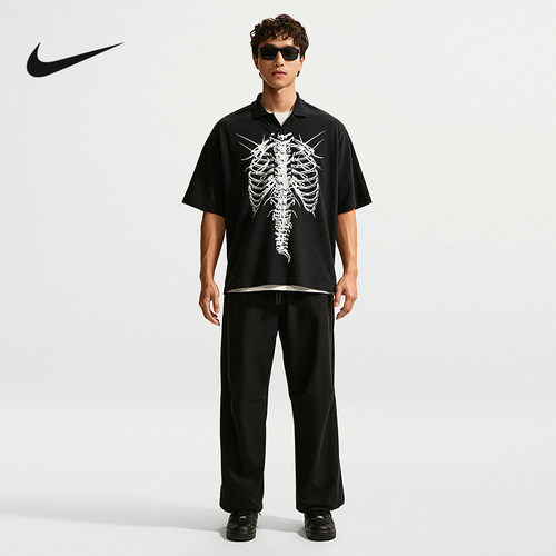NIKE耐克]秋季新款男子时尚美式潮流印花短袖POLO衫T恤IO1674-010