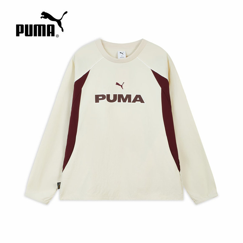 PUMA彪马夏季套头衫男女休闲运动服宽松简约圆领卫衣 636281-87