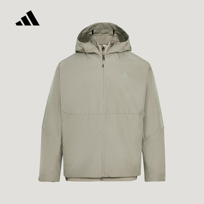 adidas阿迪达斯男子外套2026春新款拒水三合一加绒运动夹克KW4766