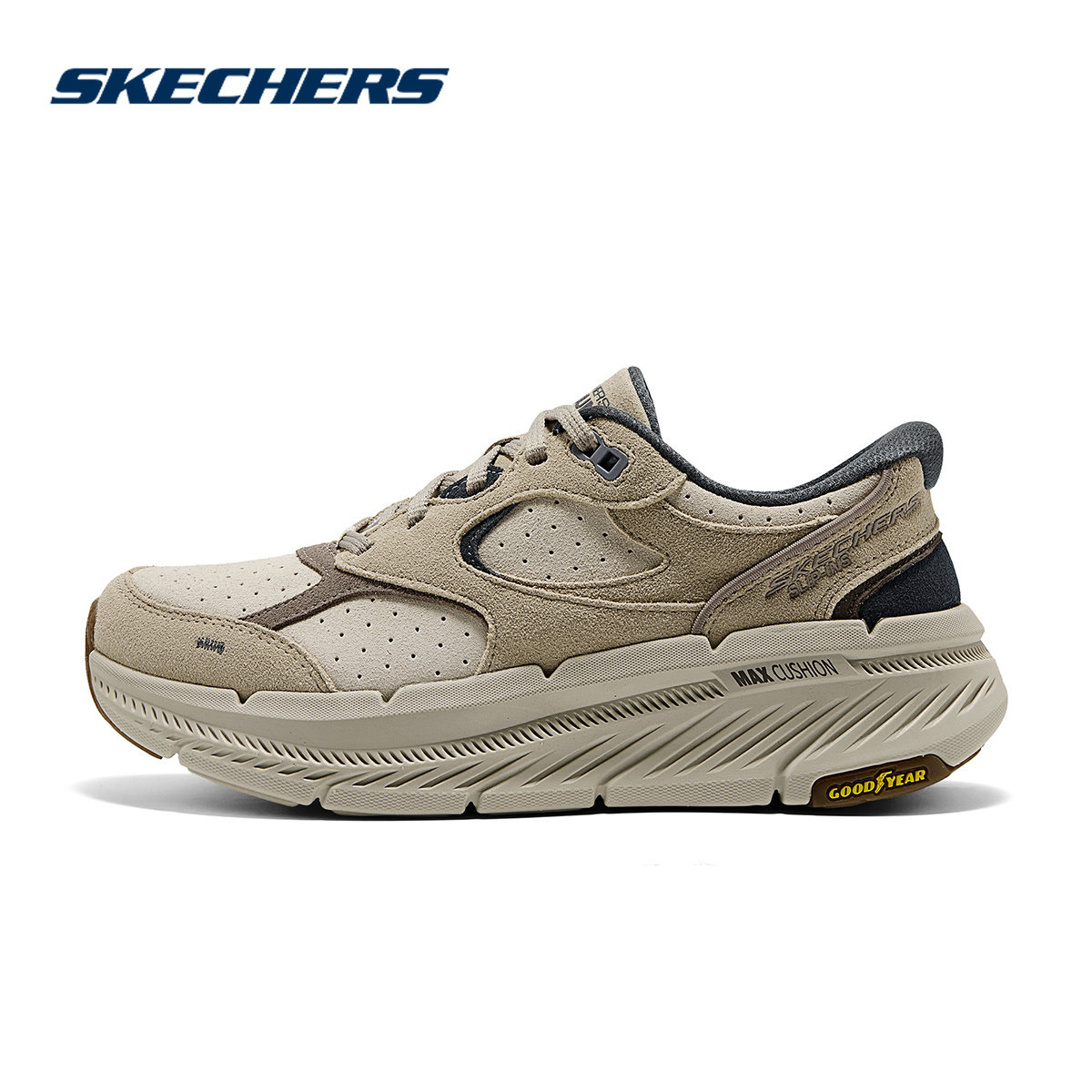 Skechers斯凯奇女士轻盈缓震舒适透气休闲运动跑步鞋129712/NAT