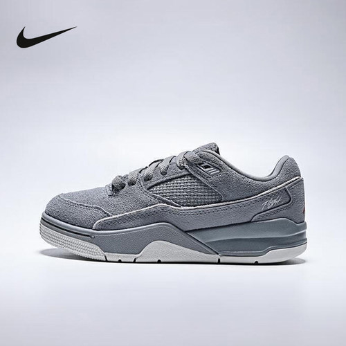 nike耐克女鞋JORDAN FLIGHTCOURT大童运动鞋复古篮球鞋HF3333-007