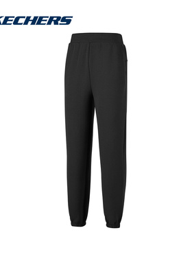 Skechers斯凯奇26春女长裤舒适束脚裤运动休闲裤 P126W028/0018