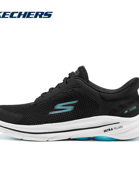 SKECHERS斯凯奇2025秋女闪穿健步鞋户外运动休闲鞋 125932/BKAQ