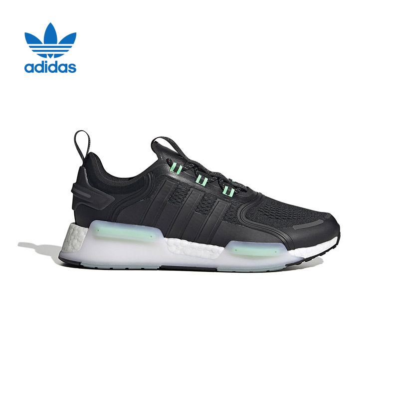 adidas阿迪达斯三叶草跑步鞋男NMD_V3 BOOST缓震透气运动鞋GX2084