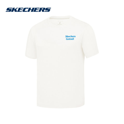 Skechers斯凯奇25夏男舒适透气休闲运动短袖T恤 P225M070/0074
