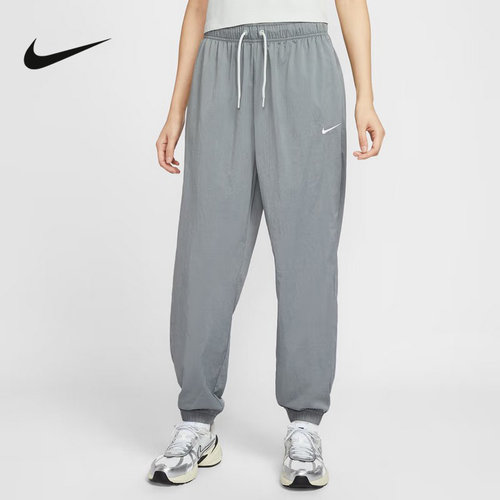 NIKE耐克女裤子夏新款宽松运动裤休闲轻薄收口梭织长裤IH0827-091