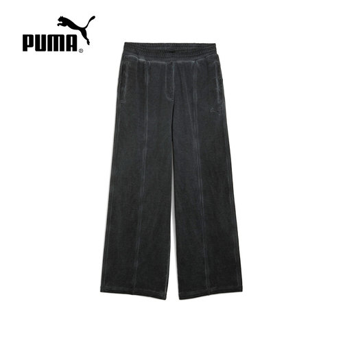 PUMA彪马冬季新款男女情侣休闲运动裤宽松直筒阔腿长裤635304-44