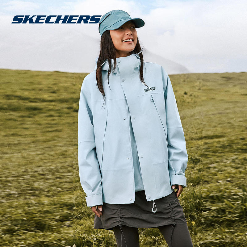 Skechers斯凯奇秋季三合一抓绒内胆户外女梭织外套 P325W123/022G