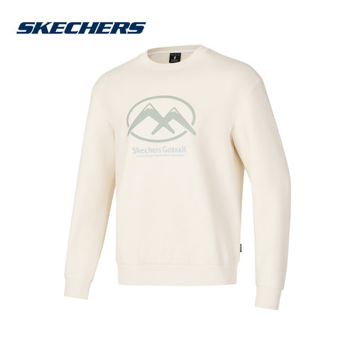 Skechers斯凯奇2025春季男女同款针织亲肤套头卫衣P125U003-02YL