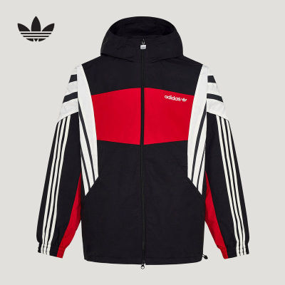 adidas阿迪达斯三叶草SANTIAGO连帽夹克2026新款防风外套 KW4809