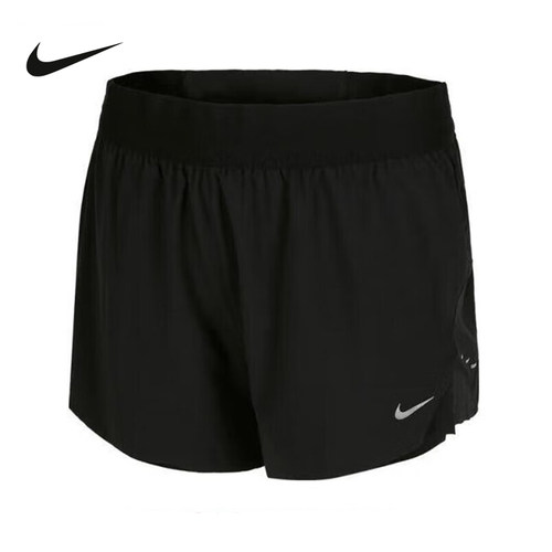 NIKE耐克2025春季女梭织短裤速干二合一多口袋跑步短裤HJ5377-010