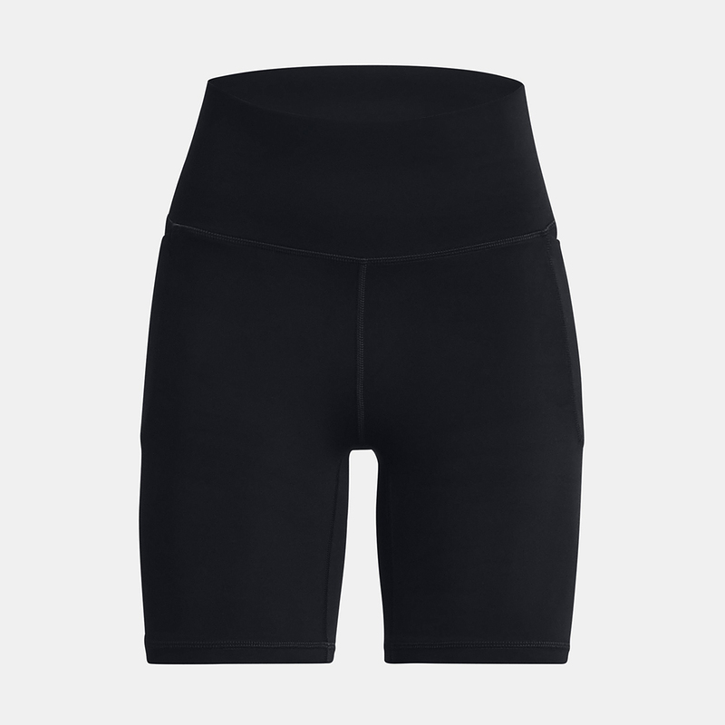 安德玛UA新款女子高腰提臀单车紧身瑜伽健身训练运动短裤1382521