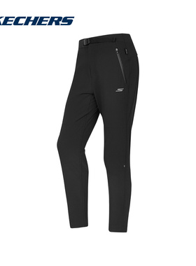Skechers斯凯奇女运动休闲裤舒适透气梭织长裤 P424W223/0018
