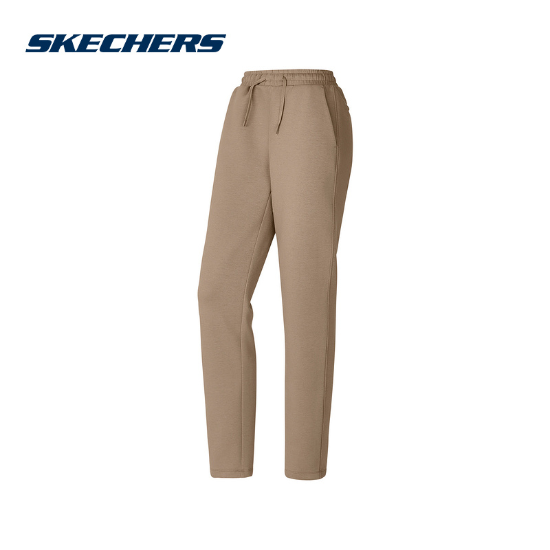 SKECHERS斯凯奇2025春女士舒适柔软休闲裤针织长裤P125W020-05EA