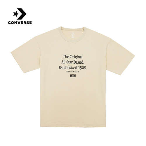 Converse匡威25秋男子简约休闲复古全棉短袖T恤 MCH624-W0L