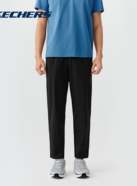 斯凯奇26夏季男士时尚百搭直筒裤跑步运动长裤舒适休闲裤P226M133