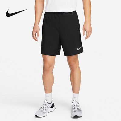 Nike耐克男子透气黑色短裤训练跑步运动休闲梭织五分裤DV9345-010