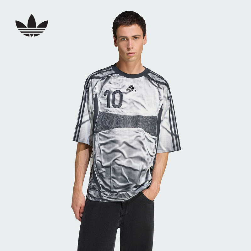 adidas阿迪达斯速干足球衫2025秋男