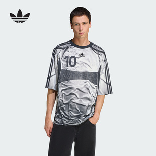adidas阿迪达斯速干足球衫2025秋男