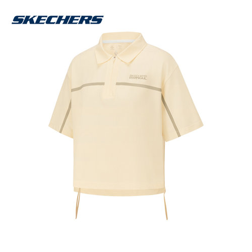 Skechers斯凯奇2026夏季女士运动短袖圆领T恤休闲POLO衫 P226W112
