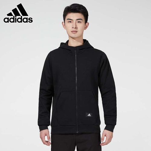 阿迪达斯男装夹克春春秋新款FI DBLKNT FZ运动外套HA1416